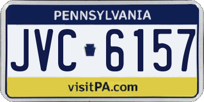 PA license plate JVC6157