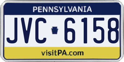 PA license plate JVC6158