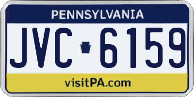 PA license plate JVC6159