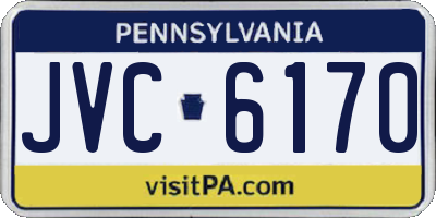 PA license plate JVC6170