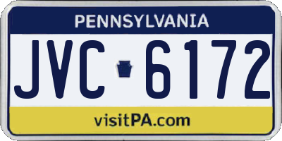 PA license plate JVC6172