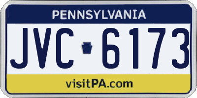 PA license plate JVC6173