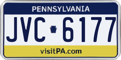 PA license plate JVC6177