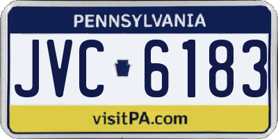 PA license plate JVC6183