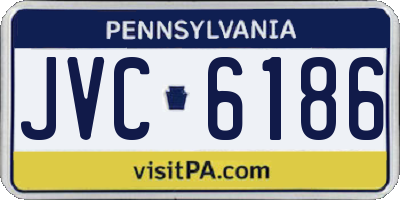 PA license plate JVC6186