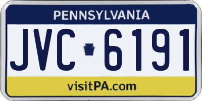 PA license plate JVC6191