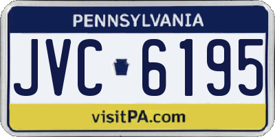 PA license plate JVC6195