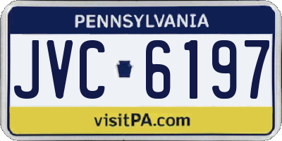 PA license plate JVC6197