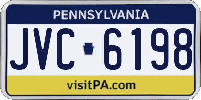 PA license plate JVC6198