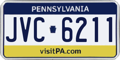 PA license plate JVC6211