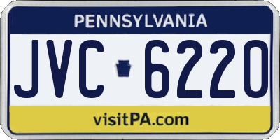 PA license plate JVC6220