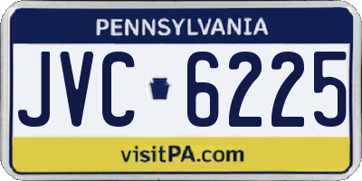 PA license plate JVC6225