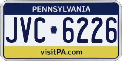 PA license plate JVC6226