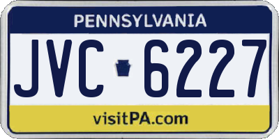 PA license plate JVC6227
