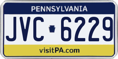 PA license plate JVC6229