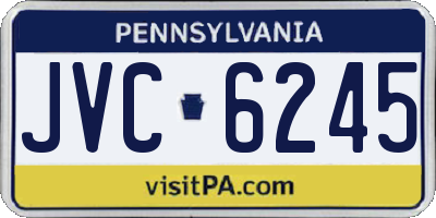 PA license plate JVC6245