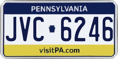 PA license plate JVC6246