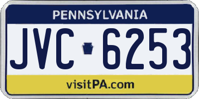 PA license plate JVC6253