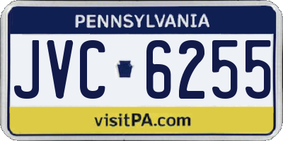 PA license plate JVC6255