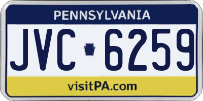 PA license plate JVC6259