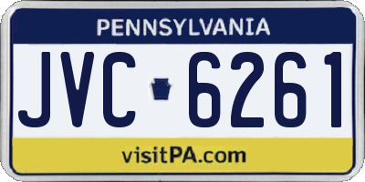 PA license plate JVC6261