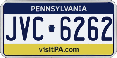 PA license plate JVC6262