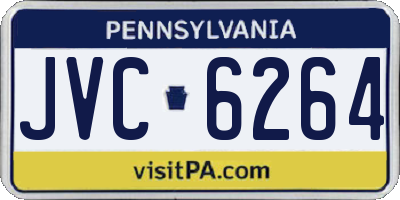 PA license plate JVC6264