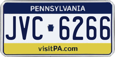 PA license plate JVC6266