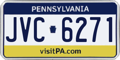 PA license plate JVC6271