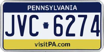 PA license plate JVC6274