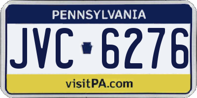 PA license plate JVC6276