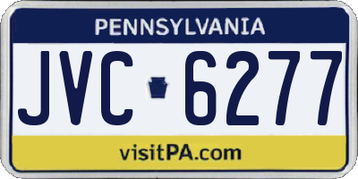 PA license plate JVC6277