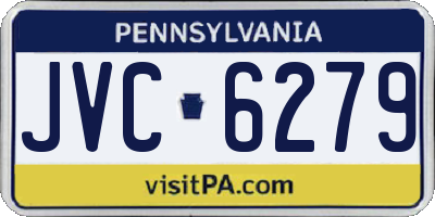 PA license plate JVC6279