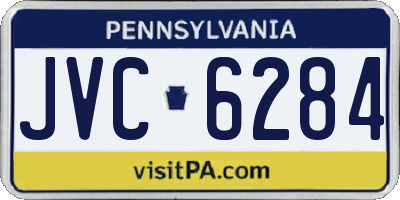 PA license plate JVC6284