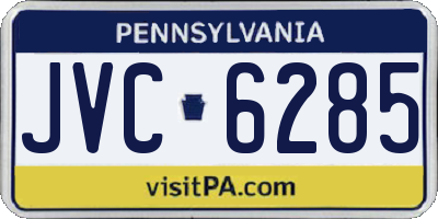 PA license plate JVC6285