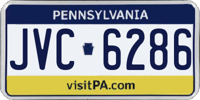 PA license plate JVC6286