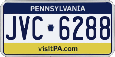 PA license plate JVC6288