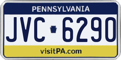 PA license plate JVC6290