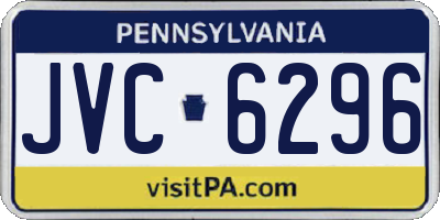 PA license plate JVC6296