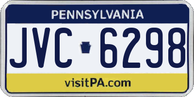 PA license plate JVC6298