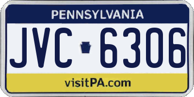 PA license plate JVC6306