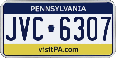 PA license plate JVC6307