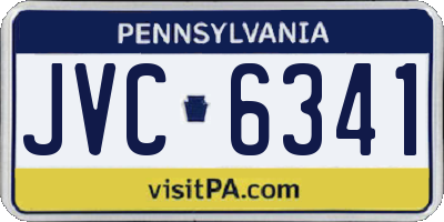 PA license plate JVC6341