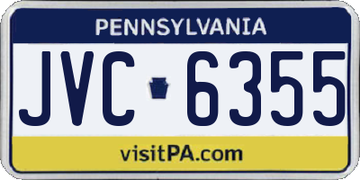 PA license plate JVC6355