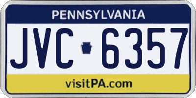 PA license plate JVC6357