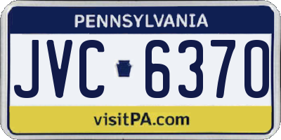 PA license plate JVC6370
