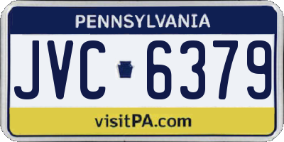 PA license plate JVC6379