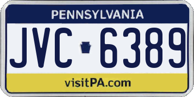 PA license plate JVC6389