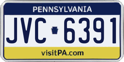 PA license plate JVC6391