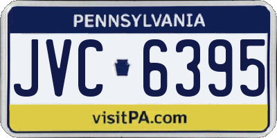 PA license plate JVC6395